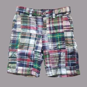 Polo by Ralph Lauren Patchwork Madras Plaid Cotton Shorts